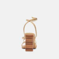 JENKO HEELS LT NATURAL RAFFIA