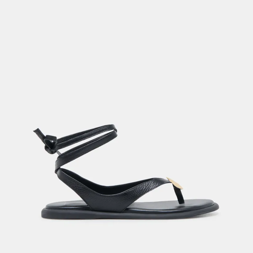 JUDY SANDALS BLACK LEATHER