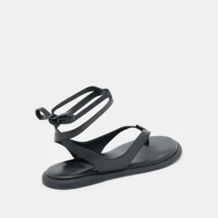JUDY SANDALS BLACK LEATHER