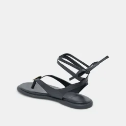 JUDY SANDALS BLACK LEATHER
