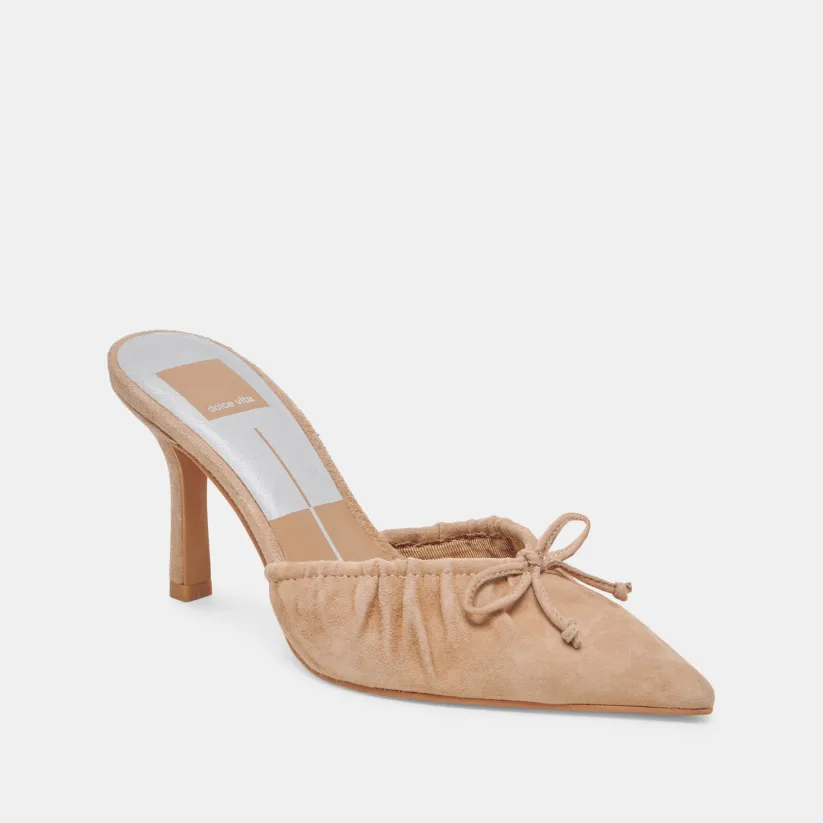 KAIRI HEELS CAMEL SUEDE