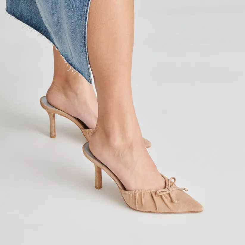 KAIRI HEELS CAMEL SUEDE