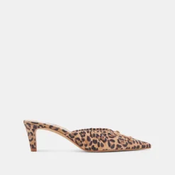 KAIRI MID HEELS DK LEOPARD SUEDE