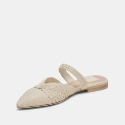 KALINE FLATS IVORY RAFFIA