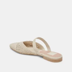KALINE FLATS IVORY RAFFIA