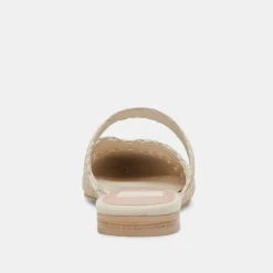 KALINE FLATS IVORY RAFFIA