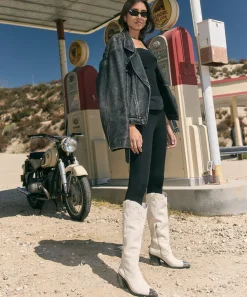 KAMRYN BOOTS OFF WHITE LEATHER