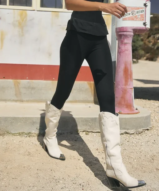 KAMRYN BOOTS OFF WHITE LEATHER