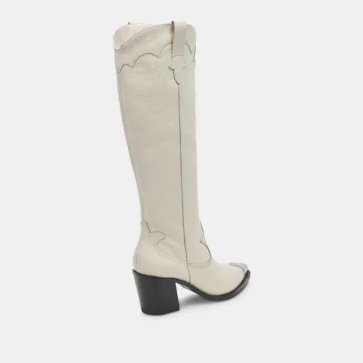 KAMRYN BOOTS OFF WHITE LEATHER