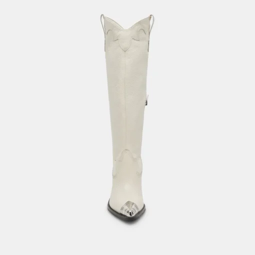 KAMRYN BOOTS OFF WHITE LEATHER