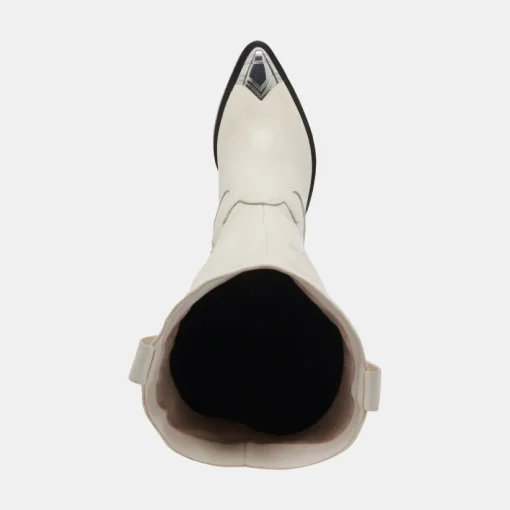 KAMRYN BOOTS OFF WHITE LEATHER