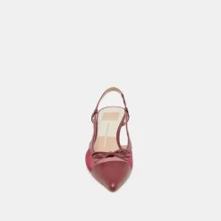 KANDI HEELS MAROON MESH