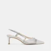 KANDI HEELS SILVER MESH