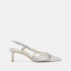 KANDI HEELS SILVER MESH