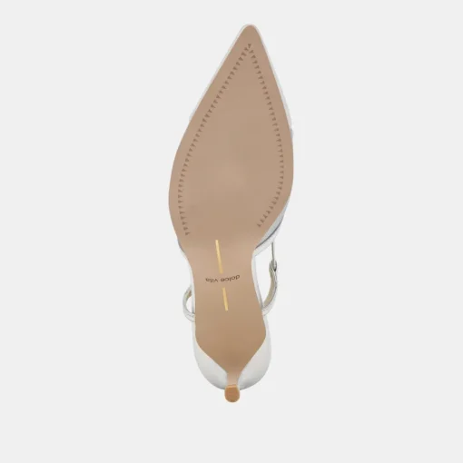 KANDI HEELS SILVER MESH