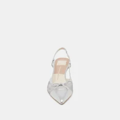 KANDI HEELS SILVER MESH