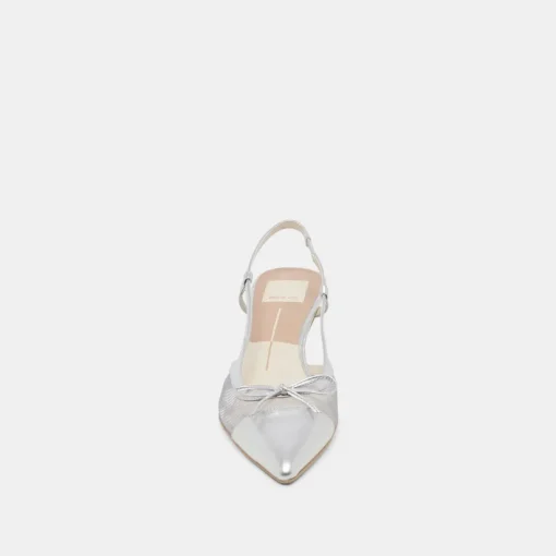 KANDI HEELS SILVER MESH