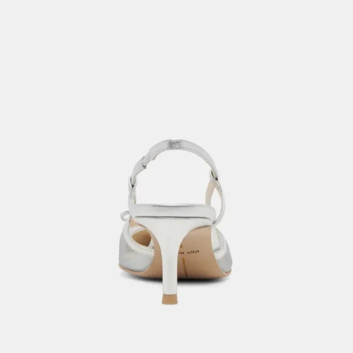 KANDI HEELS SILVER MESH