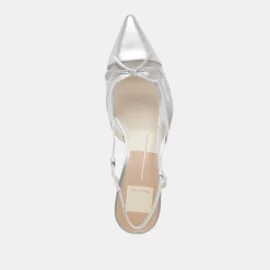 KANDI HEELS SILVER MESH
