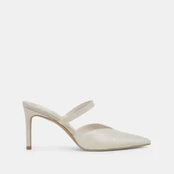 KANIKA HEELS IVORY SATIN