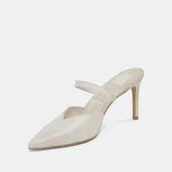 KANIKA HEELS IVORY SATIN