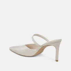 KANIKA HEELS IVORY SATIN