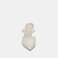 KANIKA HEELS IVORY SATIN