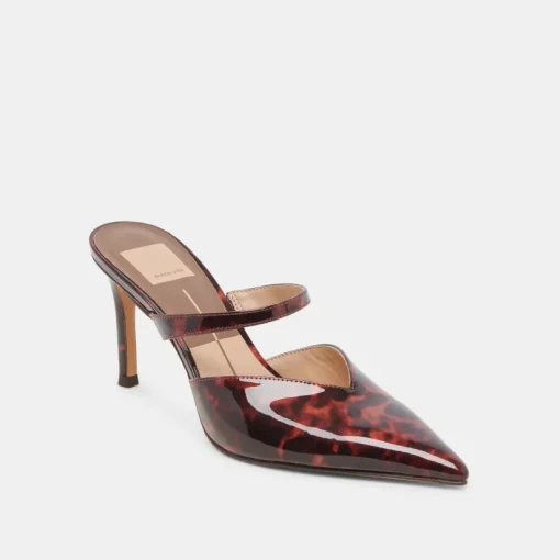 KANIKA HEELS TORTOISE PATENT LEATHER