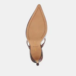 KANIKA HEELS TORTOISE PATENT LEATHER