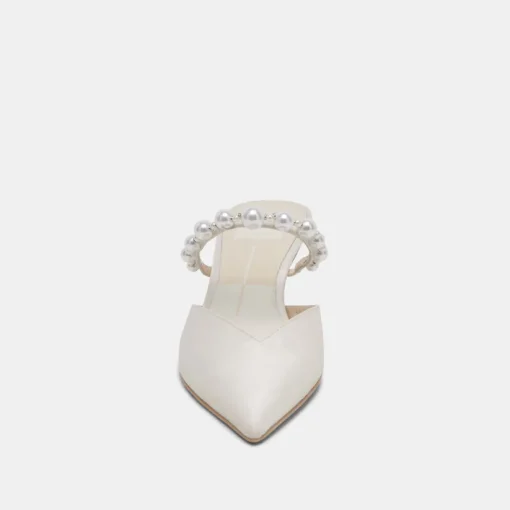 KANIKA PEARL MID HEELS VANILLA PEARLS