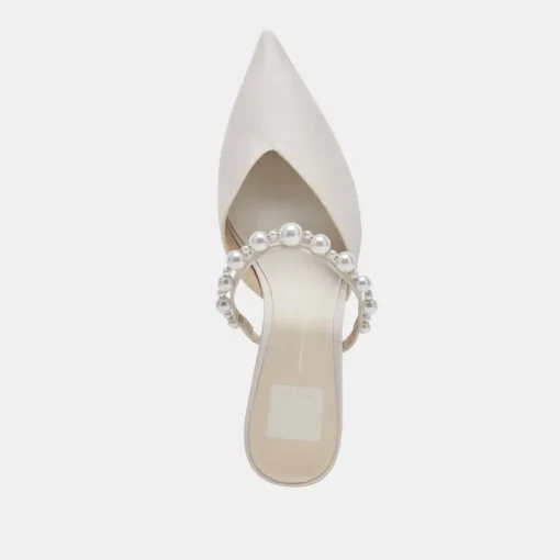 KANIKA PEARL MID HEELS VANILLA PEARLS
