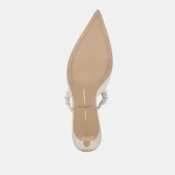 KANIKA PEARL MID HEELS VANILLA PEARLS