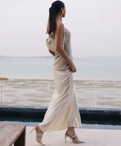 KATIK HEELS IVORY MESH