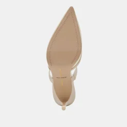 KATIK HEELS IVORY MESH
