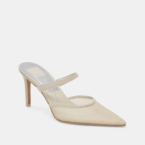 KATIK HEELS IVORY MESH