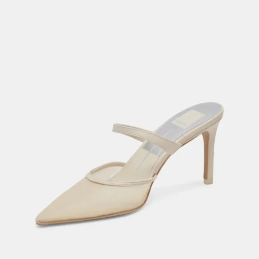 KATIK HEELS IVORY MESH