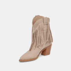 KAYLIE BOOTS TAUPE NUBUCK