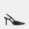 KIM HEELS MIDNIGHT CRINKLE PATENT