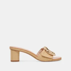LAIKA HEELS LT NATURAL RAFFIA