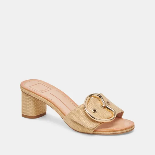 LAIKA HEELS LT NATURAL RAFFIA