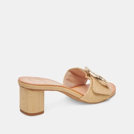 LAIKA HEELS LT NATURAL RAFFIA