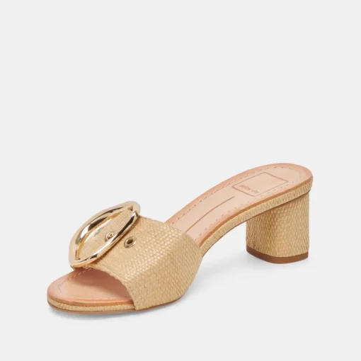 LAIKA HEELS LT NATURAL RAFFIA