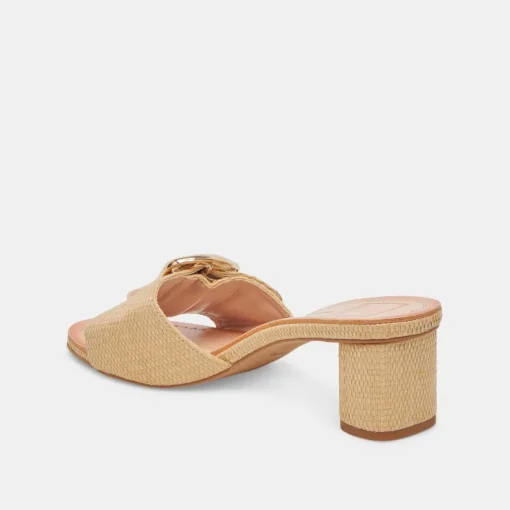 LAIKA HEELS LT NATURAL RAFFIA