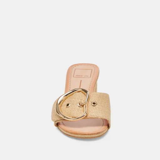 LAIKA HEELS LT NATURAL RAFFIA