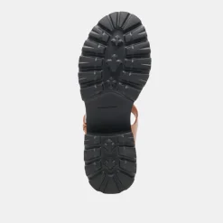 LATICE SANDALS BROWN LEATHER