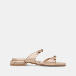 LAVERN SANDALS GOLD METALLIC LEATHER