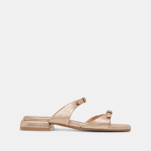 LAVERN SANDALS GOLD METALLIC LEATHER