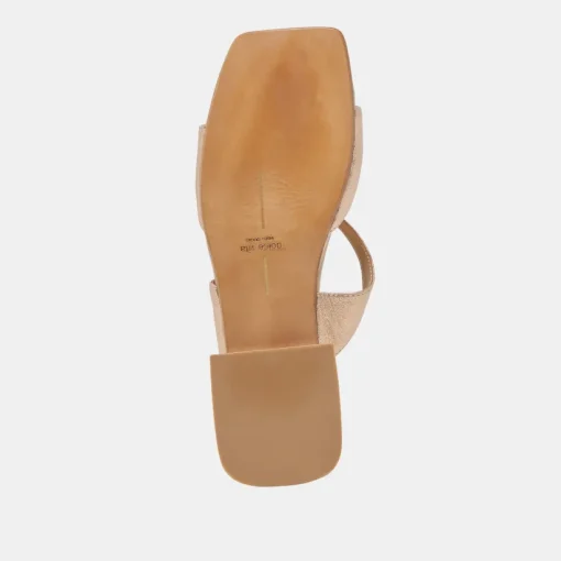 LAVERN SANDALS GOLD METALLIC LEATHER