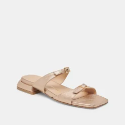 LAVERN SANDALS GOLD METALLIC LEATHER