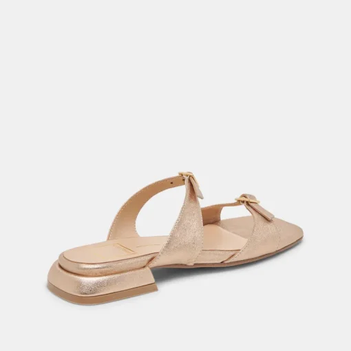 LAVERN SANDALS GOLD METALLIC LEATHER